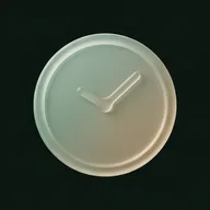 Glass wall clock