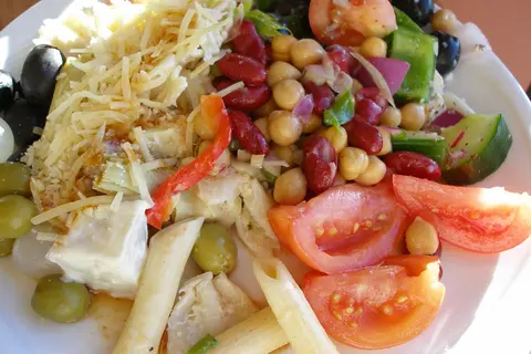 Salad plate from the River Rock buffet